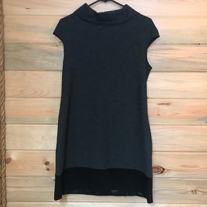 Express, medium, dark grey and black dress